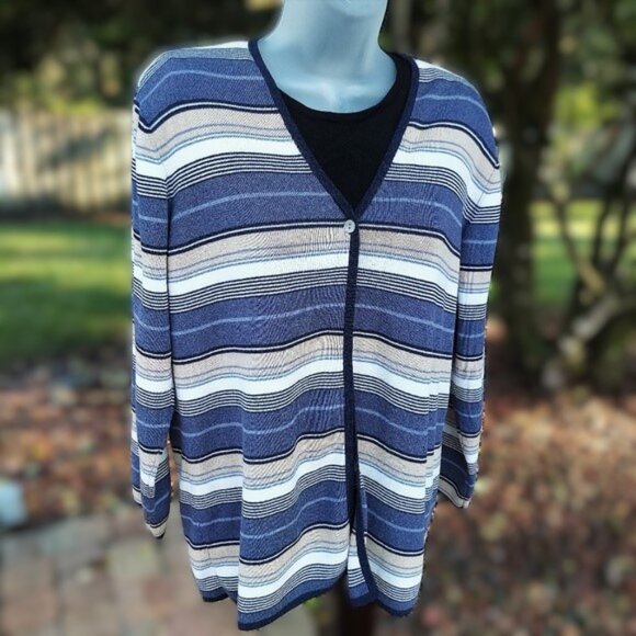 Talbots Sweaters - Talbot's Cotton Blend Cardigan L